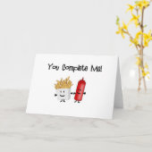 Ketchup en Fries! Kaart (Gele Bloem)