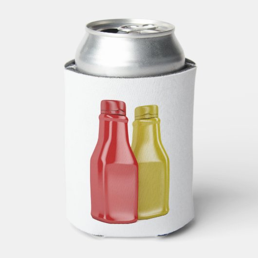 Ketchup en mosterd blikjeskoeler (Blikje Voorkant)