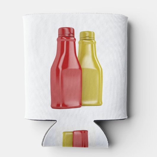 Ketchup en mosterd blikjeskoeler (Achterkant)