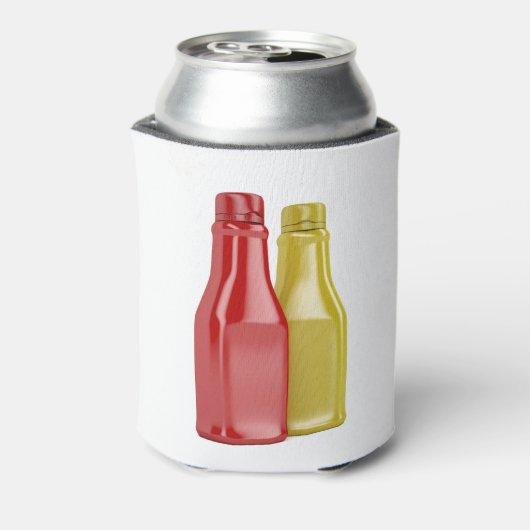 Ketchup en mosterd blikjeskoeler (Blikje Achterkant)