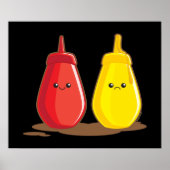 Ketchup en Mustard Poster (Voorkant)