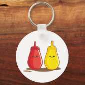 Ketchup en Mustard Sleutelhanger (Voorkant)