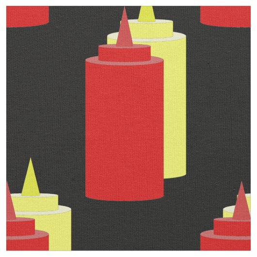 Ketchup en Mustard Stof (Close Up)