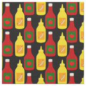 Ketchup en Mustard Stof (Close Up)