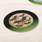 Ketchup Eter Vampier Vleermuizen Ronde Kartonnen Onderzetter (Gebogen)