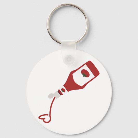 Ketchup Fles Sleutelhanger (Voorkant)