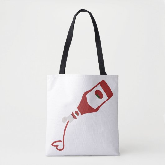 Ketchup Fles Tote Bag (Voorkant)