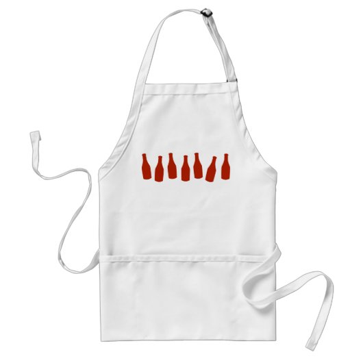 Ketchup-flessen Standaard Schort (Voorkant)