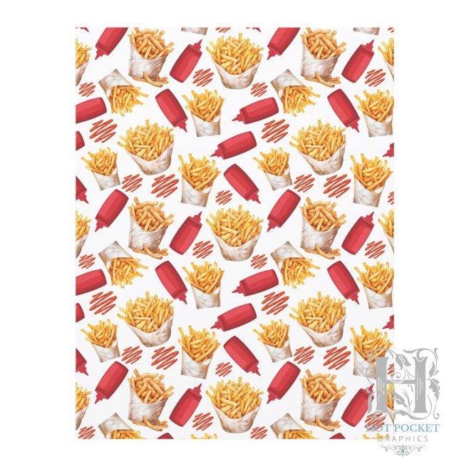 Ketchup & Frietjes Scrapbook Papier (Creator heeft geüpload)