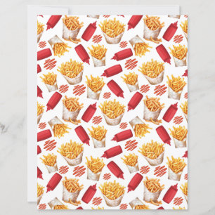 Ketchup & Frietjes Scrapbook Papier