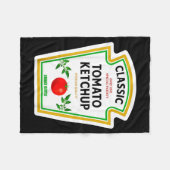 Ketchup Halloween 2024 Costume Matching Mustard Co Fleece Deken (Voorkant (Horizontaal))