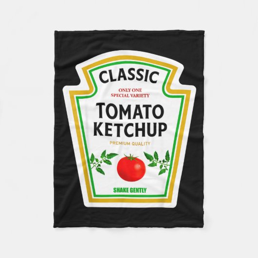 Ketchup Halloween 2024 Costume Matching Mustard Co Fleece Deken (Voorkant)