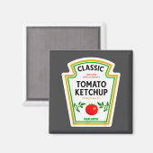 Ketchup Halloween 2024 Costume Matching Mustard Co Magneet (Voorkant / Achterkant)