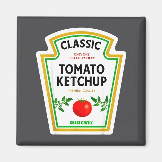 Ketchup Halloween 2024 Costume Matching Mustard Co Magneet (Voorkant)