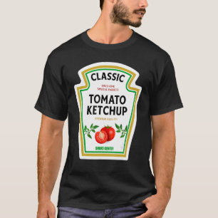 Ketchup Halloween 2024 Kostuum Matching Mosterd Co T-shirt