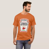 Ketchup Halloween Kostuum Matching Mosterd T-shirt (Voorkant volledig)