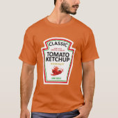 Ketchup Halloween Kostuum Matching Mosterd T-shirt (Voorkant)