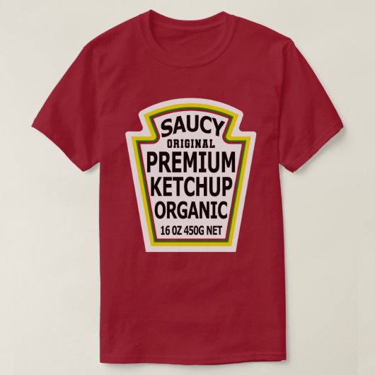 ketchup Hot Packet Halloween Taco Costume T-shirt (Design voorkant)
