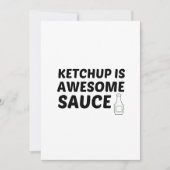 KETCHUP IS GEWELDIGE VEILIG BEDANKKAART (Voorkant)