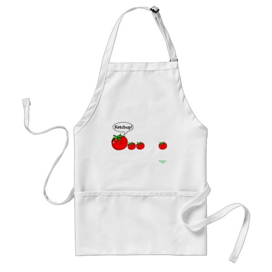 Ketchup Joke Apron Standaard Schort (Voorkant)