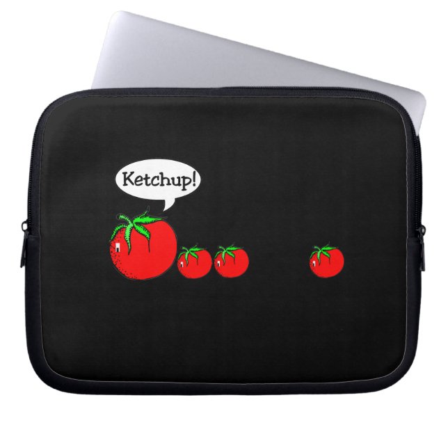 Ketchup Joke Electronics Bag Laptop Sleeve (Voorkant)