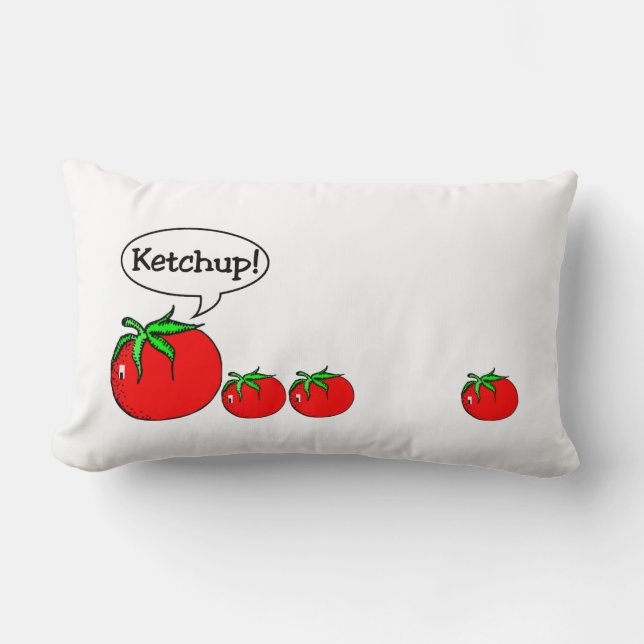 Ketchup Joke Pillow Kussen (Voorkant)