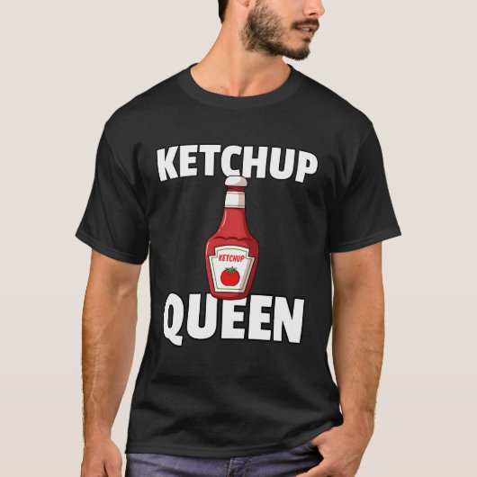 Ketchup koningin tomatensaus t-shirt (Voorkant)