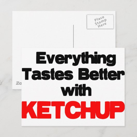 KETCHUP LOVER BRIEFKAART (Voorkant / Achterkant)