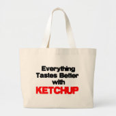 KETCHUP LOVER GROTE TOTE BAG (Voorkant)
