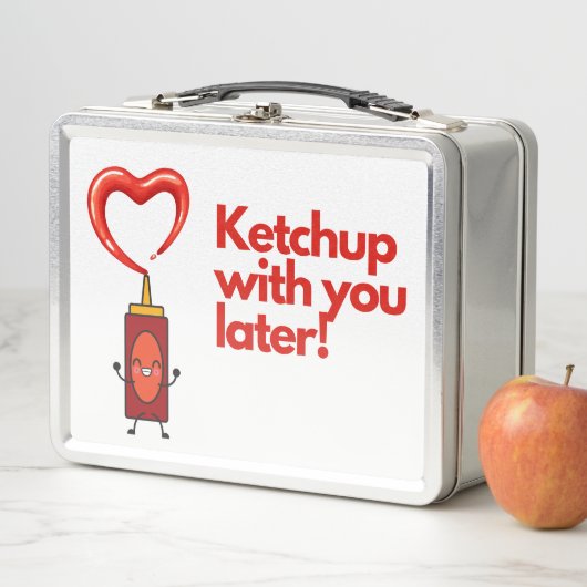 Ketchup met je later, humor van voedselbont (In situ)