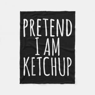Ketchup Mosterd Lui Gemakkelijk Grappig Halloween Fleece Deken