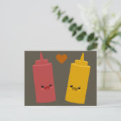 Ketchup & Mustard Friends Briefkaart (Staand voorkant)