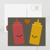 Ketchup & Mustard Friends Briefkaart (Voorkant / Achterkant)