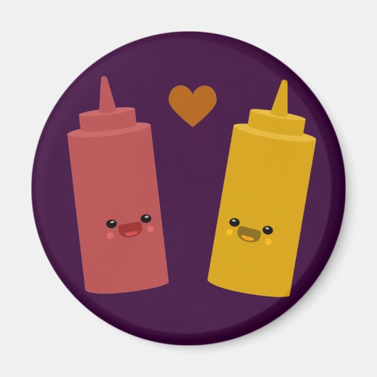 Ketchup & Mustard Friends Magneet (Voorkant)