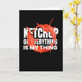 Ketchup op Everthing Sauce BBQ Kaart (Gele Bloem)
