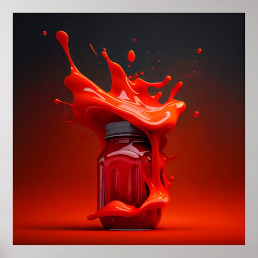 Ketchup-poster Poster (Voorkant)