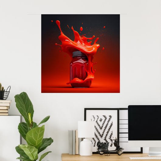 Ketchup-poster Poster (Thuiskantoor)