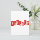 Ketchup Producten & Design! Briefkaart (Staand voorkant)