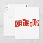 Ketchup Producten & Design! Briefkaart (Voorkant / Achterkant)