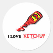 ketchup ronde sticker (Voorkant)