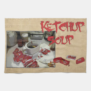 "Ketchup Soup"-vaatdoek Theedoek