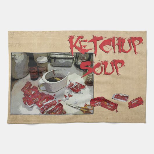 "Ketchup Soup"-vaatdoek Theedoek (Horizontaal)
