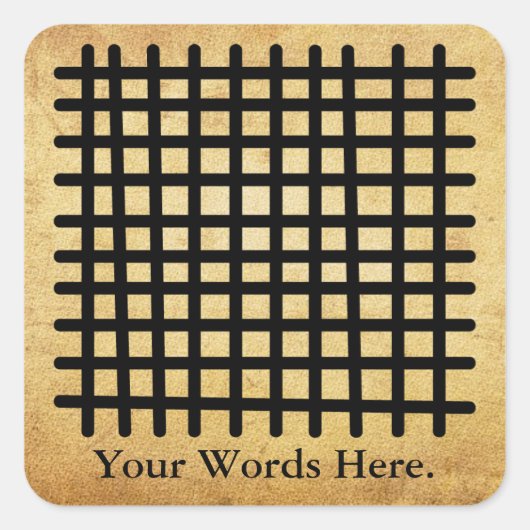 KETE PA | Symbool van een goed huwelijk Vierkante Sticker (Voorkant)