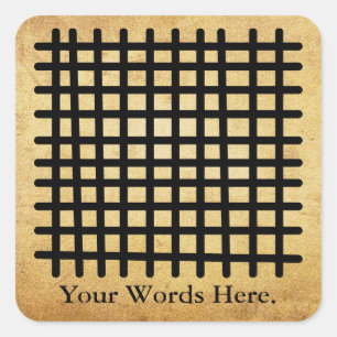 KETE PA   Symbool van een goed huwelijk Vierkante Sticker