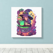 Ketel Brouws Pumpkin Boo�s Sticker Canvas Afdruk (Insitu (Houten vloer))