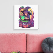 Ketel Brouws Pumpkin Boo�s Sticker Canvas Afdruk (Insitu (Woonkamer))
