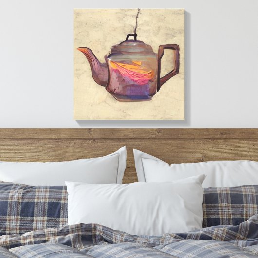 ketel canvas afdruk (Insitu (Slaapkamer))