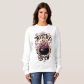 ketel Halloween heksenkostuum vrouwen Trui (Voorkant volledig)