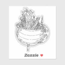 Ketel van kruiden Sticker