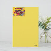 Ketel voor bakkerij/theebroed briefpapier (Staand voorkant)